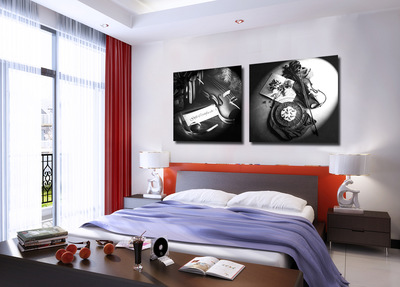 抽象樂章，藝術點睛 探秘樂器主題噴繪裝飾畫